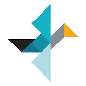 Everything Open - a teal coloured tangram shaped into a bird with an orange beak