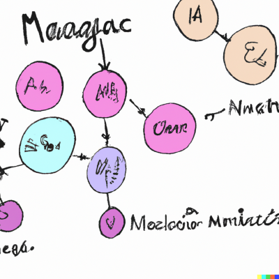 A colourful diagram, representing a mathematical formula with icons that represent Magical insights PLUS Marvellous ideas divided by Minimalist implementations minus Minor iterations that equals Measurable impacts.