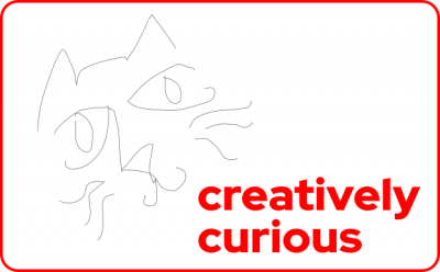 Creatively curious. Rough sketch of a cat.